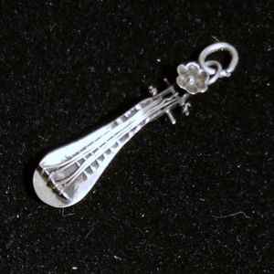 Pipa 4 String Instrument Charm 925